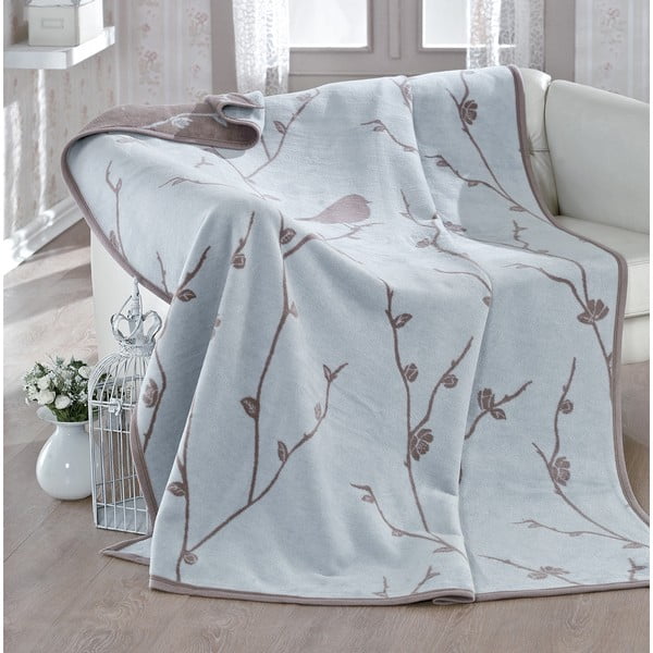Pătură de pat Mint Birds, 180x220 cm