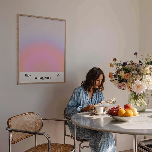 Tablou cu ramă imprimat 50x70 cm Soft Nuances – Styler-image-1