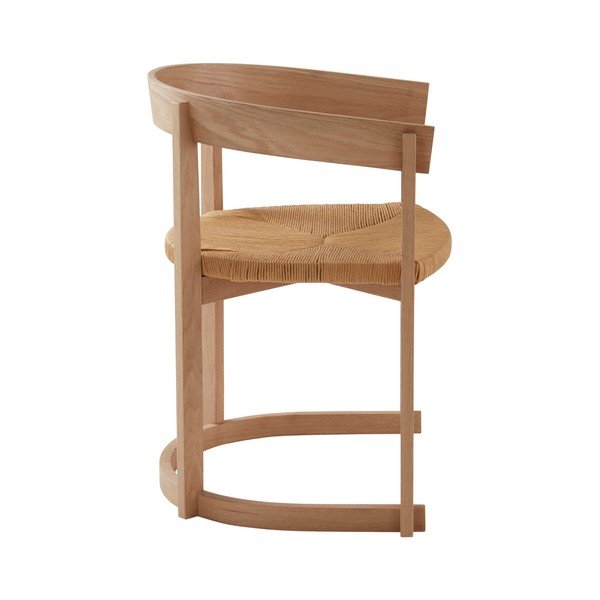 Scaun de dining în culoare naturală deschisă cu cotiere din lemn de stejar Kungsholmen – Jotex-image-4
