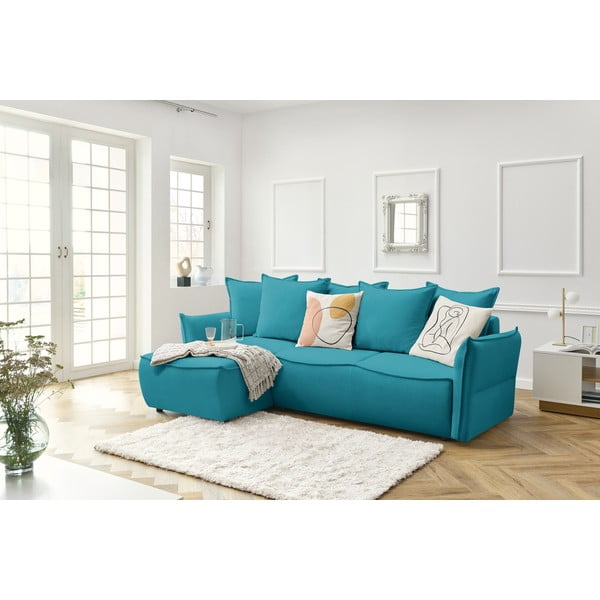 Colțar turcoaz extensibil (colț  pe partea stângă ) Leon – Bobochic Paris-image-1