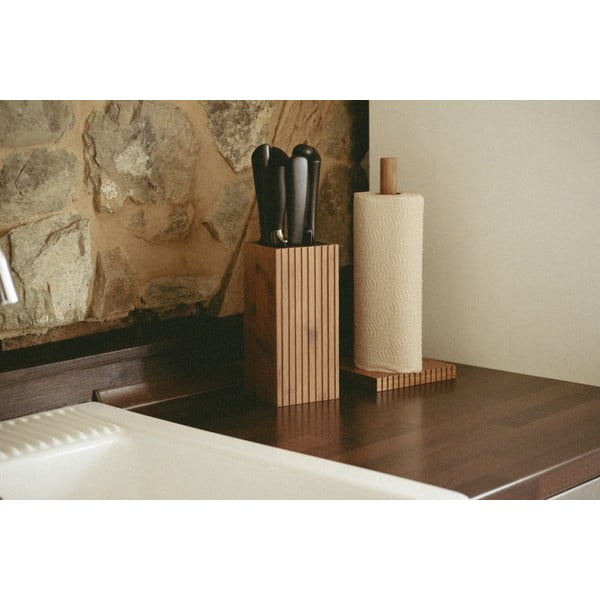 Suport pentru prosoape de bucătărie în culoare naturală din bambus Mera – Wenko-image-2