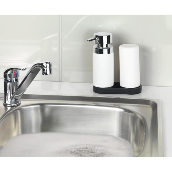 Set 2 dozatoare pentru detergent de vase și săpun lichid Wenko Squeeze, 250 ml,, alb-image-1