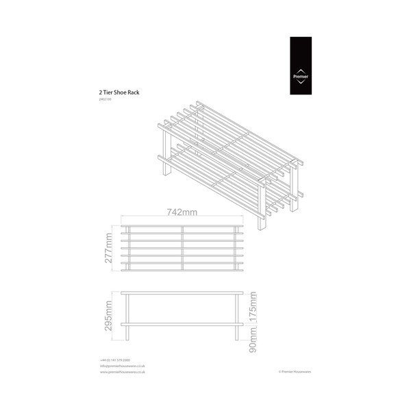 Pantofar în culoare naturală din lemn de cedru – Premier Housewares-image-2