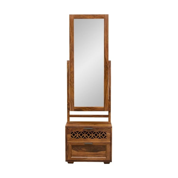 Măsuță de toaletă din lemn de palisandru cu oglindă Massive Home Rosie