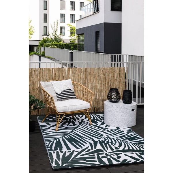 Covor pentru exterior Green Decore Fern, 150 x 240 cm, verde-alb-image-1