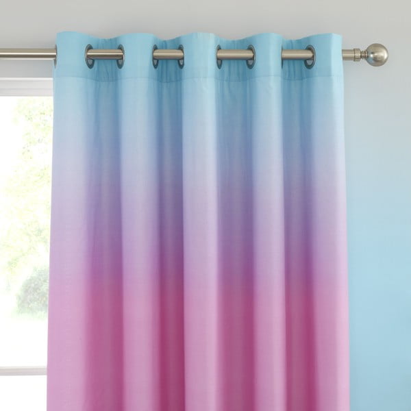 Draperii pentru copii roz-mov 2 buc. 168x183 cm Ombre Rainbow Clouds – Catherine Lansfield