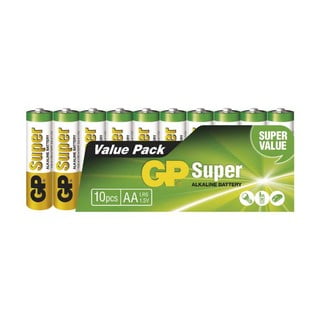 Set 10 baterii alcaline EMOS GP Super AA
