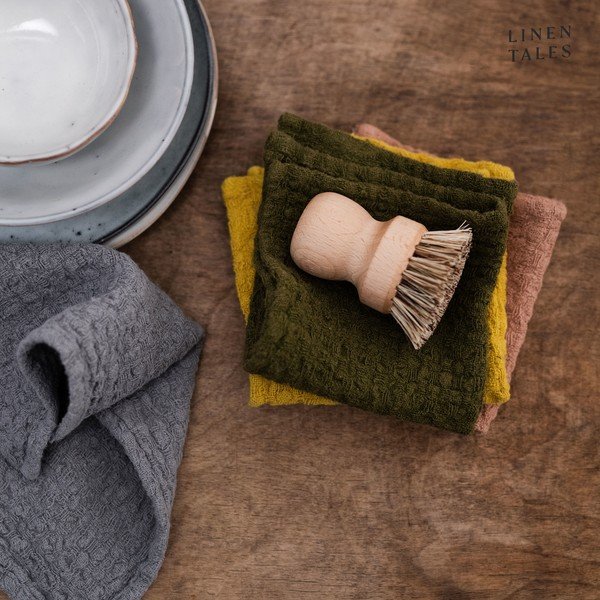 Prosoape de vase 2 buc. din in 26x26 cm – Linen Tales-image-1