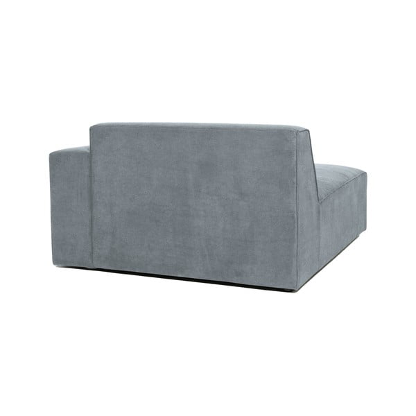 Modul pentru canapea gri cu tapițerie din catifea reiată  (cu colț pe partea dreaptă) Sting – Scandic-image-2