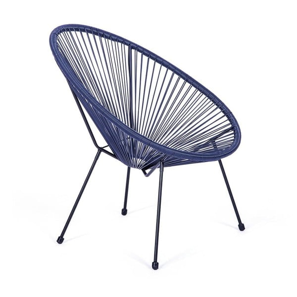 Fotoliu de grădină albastru din metal/din plastic Avocado Comfort – Bonami Selection-image-1