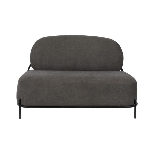 Canapea White Label Polly, gri închis