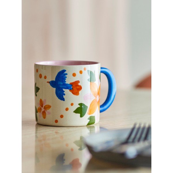 Căni negre/bej 2 buc. din ceramică 300 ml Maricala – Bloomingville-image-3