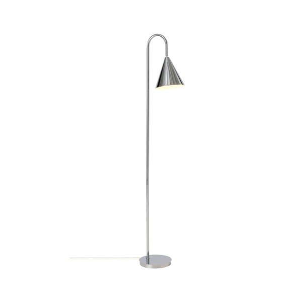 Lampadar argintiu lucios cu structură flexibilă din metal (înălțime 145 cm) Liam – Ellos Home-image-3