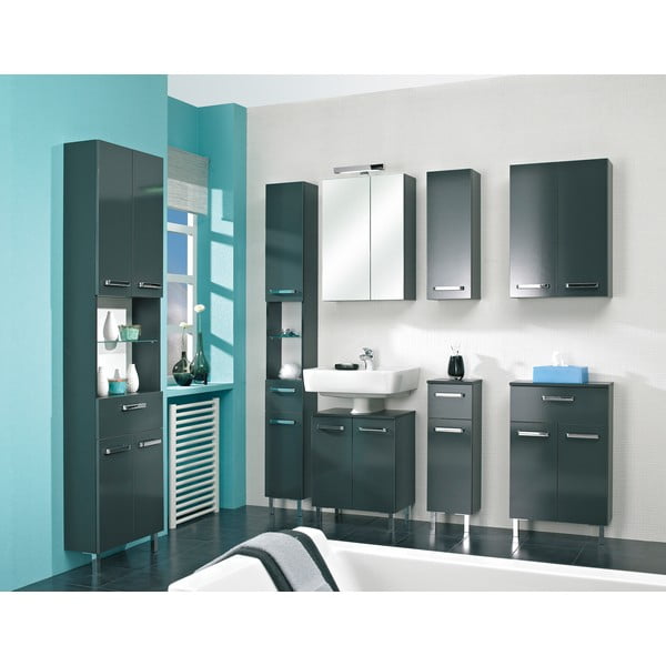 Dulap gri închis sub chiuvetă f 50x62 cm Set 311 - Pelipal-image-1