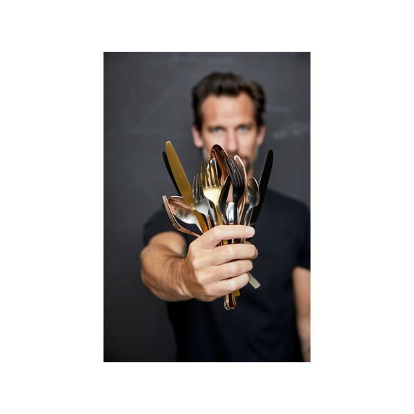 Tacâmuri argintiu-mat din oțel 16 buc. – Bitz-image-3