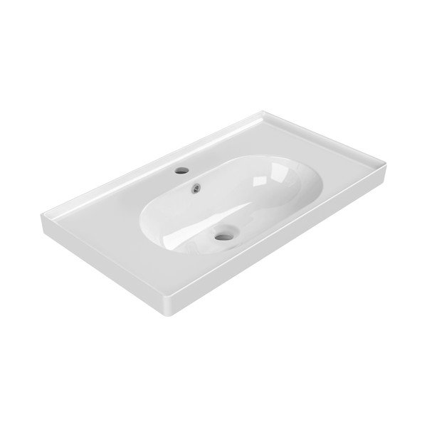 Chiuvetă albă din ceramică 80x45 cm Brand – Sapho