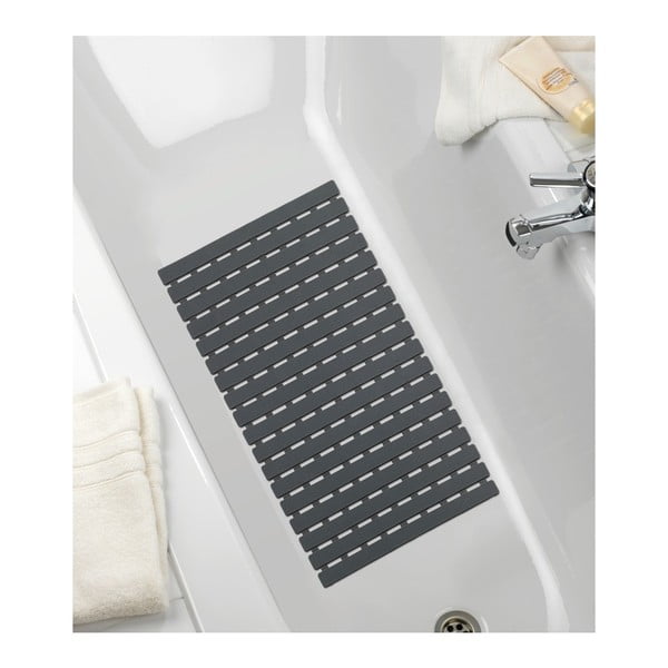 Covoraș pentru cadă sau cabina de duș Wenko Arinos, 63 x 40 cm, gri închis-image-1