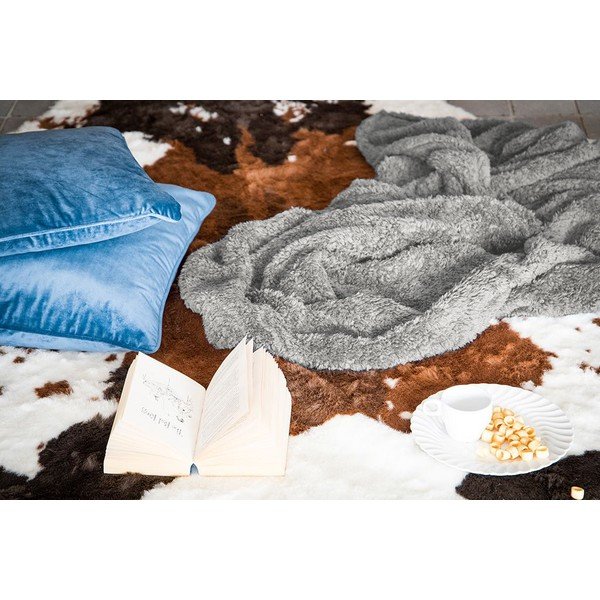 Pătură de pluș Tiseco Home Studio Teddy, 130 x 170 cm, taupe-image-1