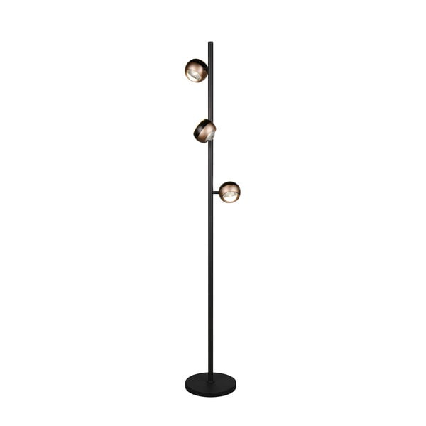 Lampadar negru-bronz LED (înălțime 150 cm) Orbit – Trio Select