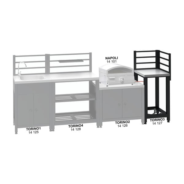 Modul de bucătărie în aer liber Torino 3 – Cattara-image-4