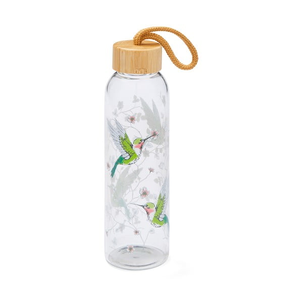 Sticlă de apă din sticlă verde 500 ml Hummingbirds – Cooksmart ®