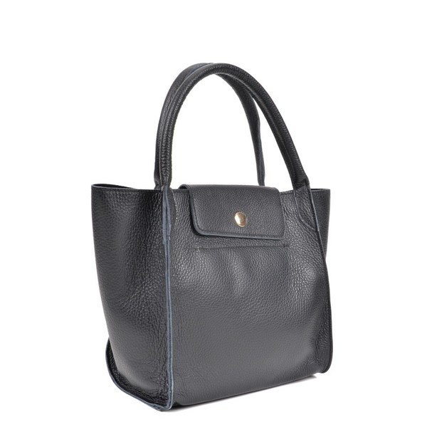 Geantă din piele Roberta M Pola Nero, negru-image-3
