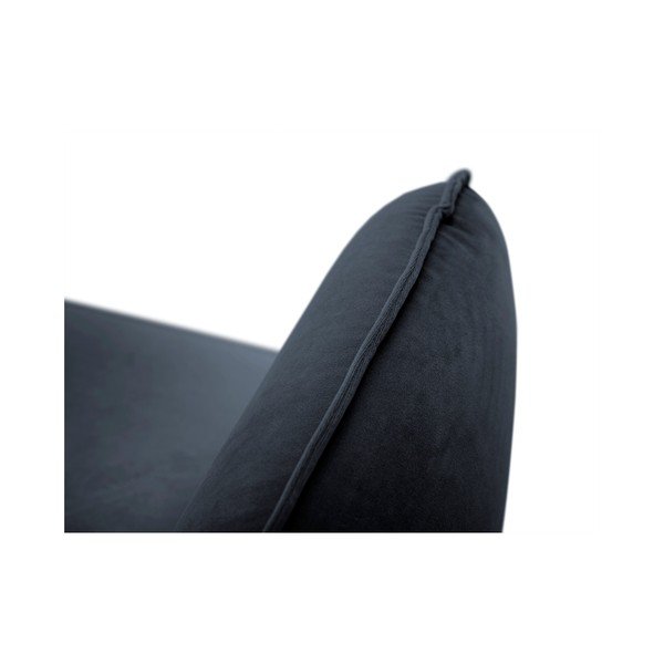 Canapea țesătură catifea Cosmopolitan Design Vienna, 230 cm, albastru închis-image-4