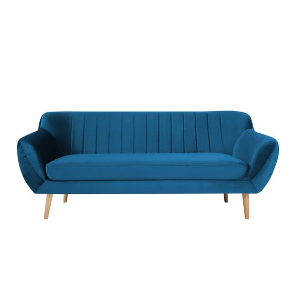 Canapea cu 3 locuri Mazzini Sofas BENITO, albastru