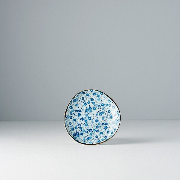 Farfurie din ceramică MIJ Daisy, ø 12 cm, alb - albastru-image-2