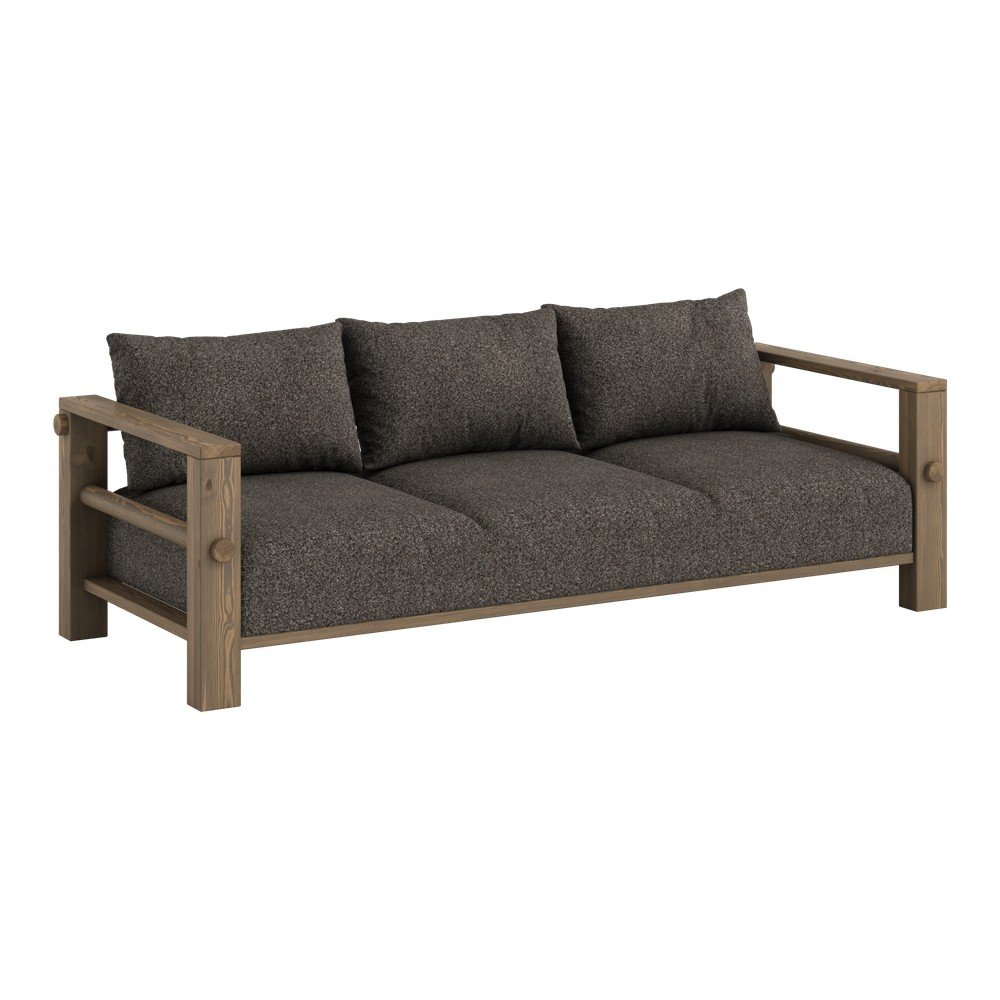 Canapea gri închis 225 cm Bare – Karup