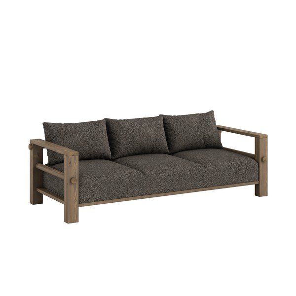 Canapea gri închis 225 cm Bare – Karup
