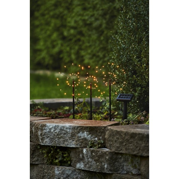 Corpuri de iluminat pentru exterior LED 3 buc. tip țepușă, de sol solare (înălțime 40 cm) Firework  – Star Trading-image-2