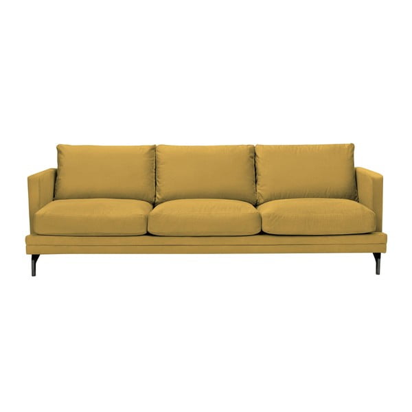 Canapea cu 3 locuri Windsor & Co Sofas Jupiter, galben