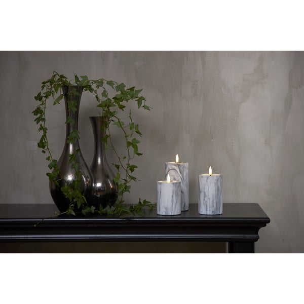 Lumânare cu LED din beton Star Trading Flamme Marble, înălțime 15 cm-image-2