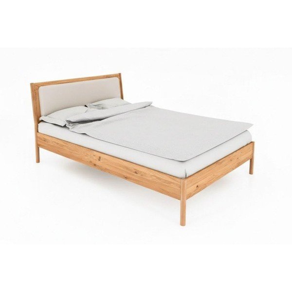 Pat din lemn de stejar 90x200 cm Pola – The Beds