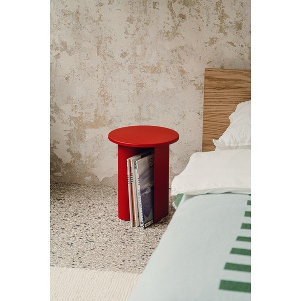 Măsuță auxiliară rotundă din metal ø 35 cm Sato – noo.ma-image-1