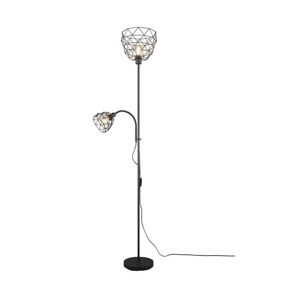 Lampadar negru cu abajur din metal (înălțime 180 cm) Haval – Trio-image-1