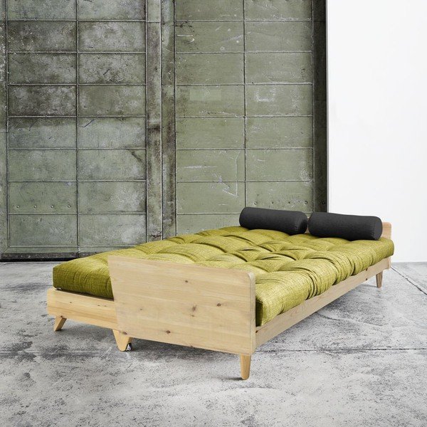 Canapea extensibilă Karup Indie Natural/Avocado Green/Dark Grey-image-2