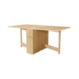 Masă extensibilă cu aspect de lemn de stejar Woodman Mel