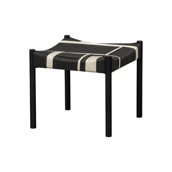Scaun negru din lemn   de mango Jessy – WOOOD-image-2