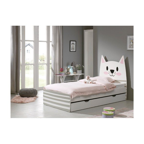 Pat pentru copii Vipack Cat, 90 x 200 cm-image-3