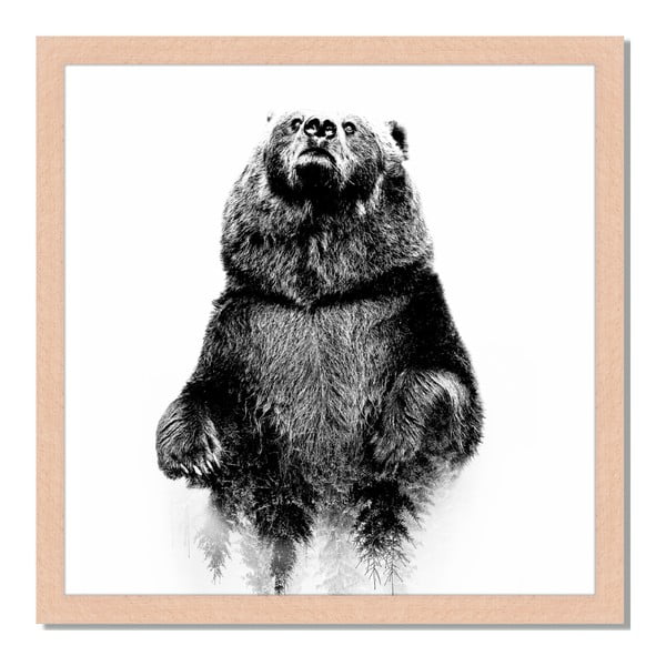 Tablou înrămat Liv Corday Scandi Bear, 40 x 40 cm
