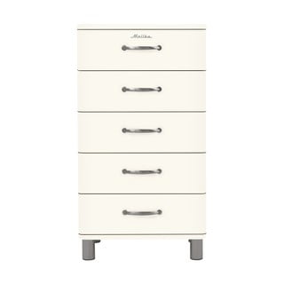 Comodă înaltă albă 60x111 cm Malibu - Tenzo