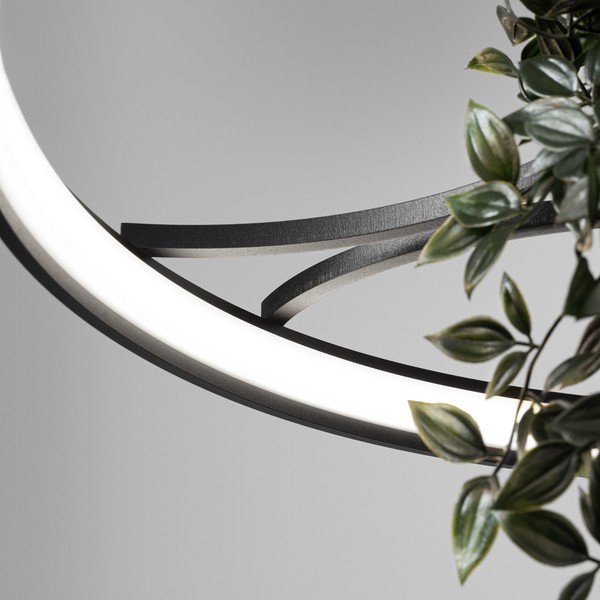 Lustră neagră LED din aluminiu ø 78 cm RIO – Thoro-image-4