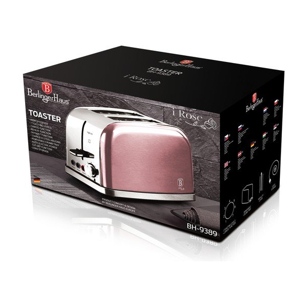 Prăjitor de pâine roz Rose Edition - BerlingerHaus-image-3