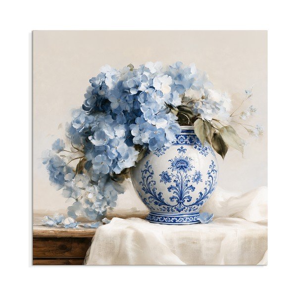 Tablou pe pânză imprimat 60x60 cm Porcelain Vase – Styler