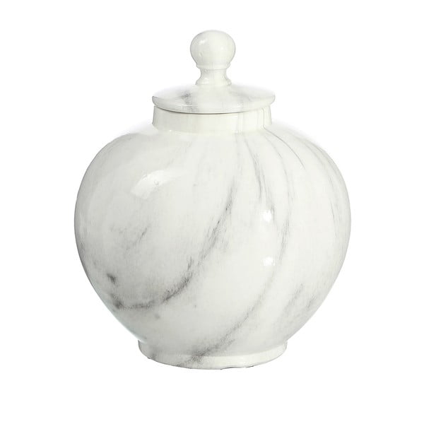 Vază ceramică cu model marmură Ixia Calderon, înălțime 22,5 cm