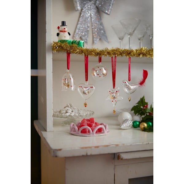 Ornament de Crăciun suflat manual din sticlă ø 5,5 cm Ann-Sofi Romme Annual Christmas Bell 2025 – Holmegaard-image-2