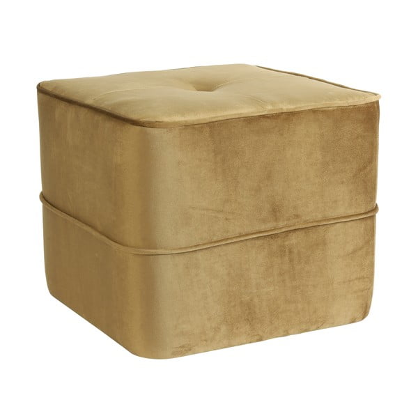 Taburet auriu cu tapițerie din catifea Kiki – Light & Living