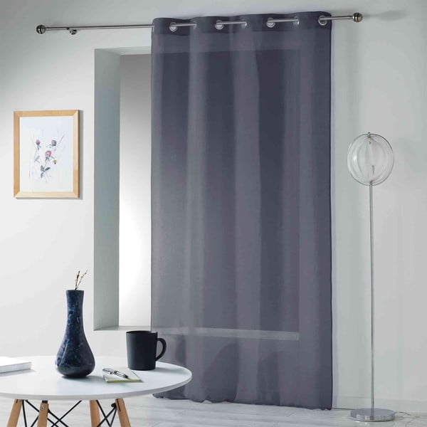 Perdea gri antracit 140x280 cm Telma – douceur d'intérieur-image-2